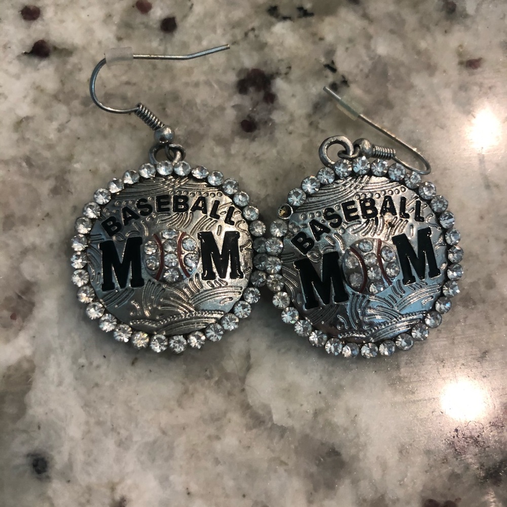 Baseball earrings